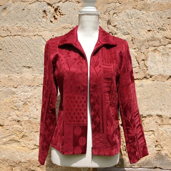 Renaissance Jackets & Blazers - Red Renaissance Jacket with Zipper PS